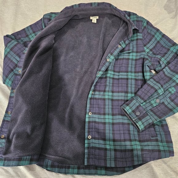 Women's Fleece-Lined Flannel Shirt, Snap-Front Plaid - Picture 3 of 6